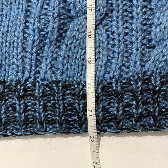 90's Vintage Evian ll Knitted By Hand Chunky Knit Sweater Women's Size M - Picture 12 of 15